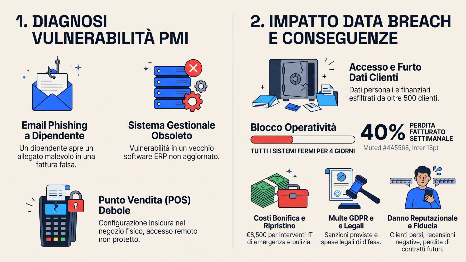 Schema data breach PMI italiane 2026
